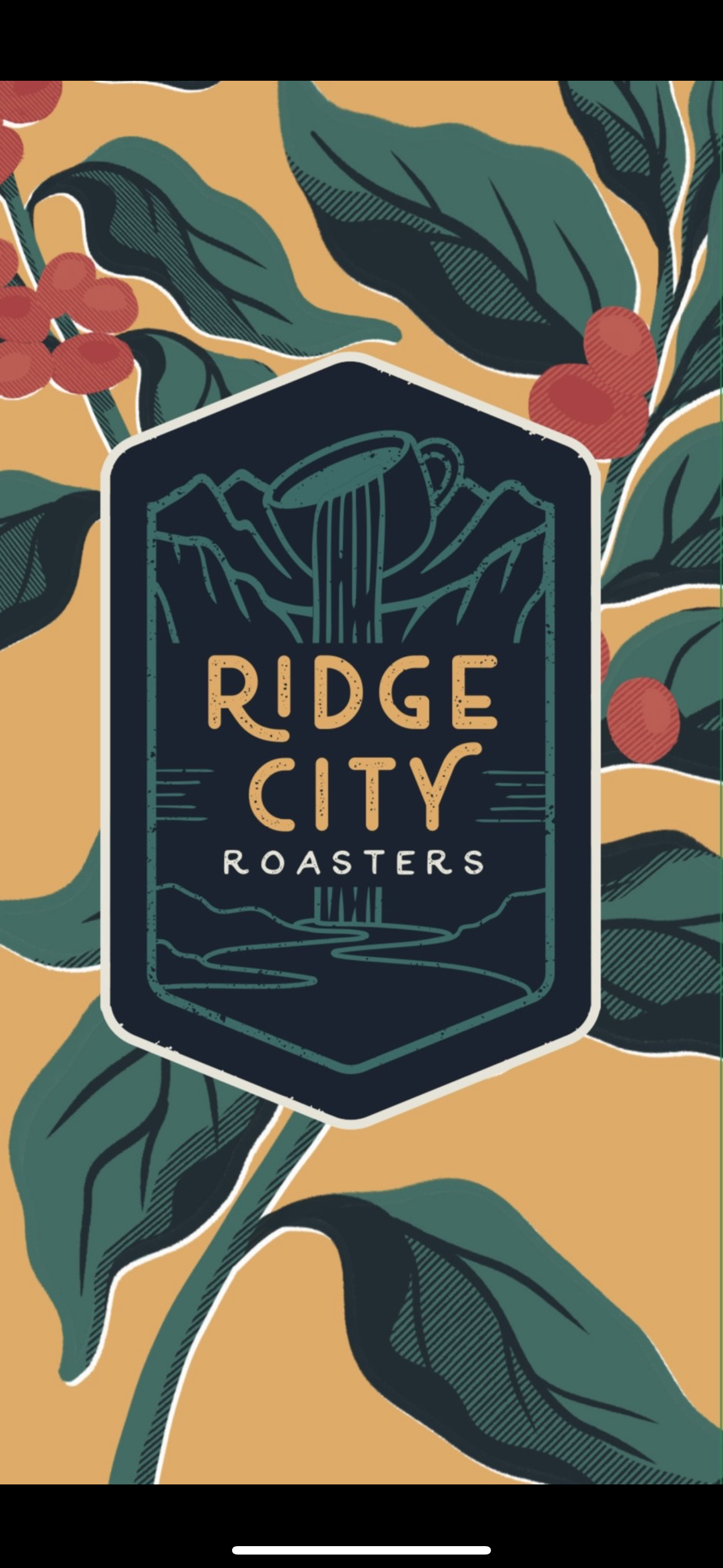 Ridge City coffee bag sticker