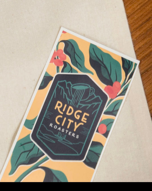 Ridge City coffee bag sticker